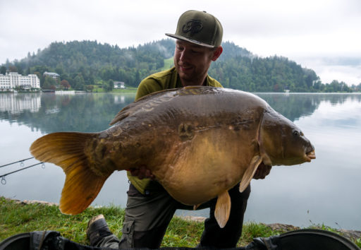 Jan Gerdes mit 28 Kilo Spiegler, gefangen auf