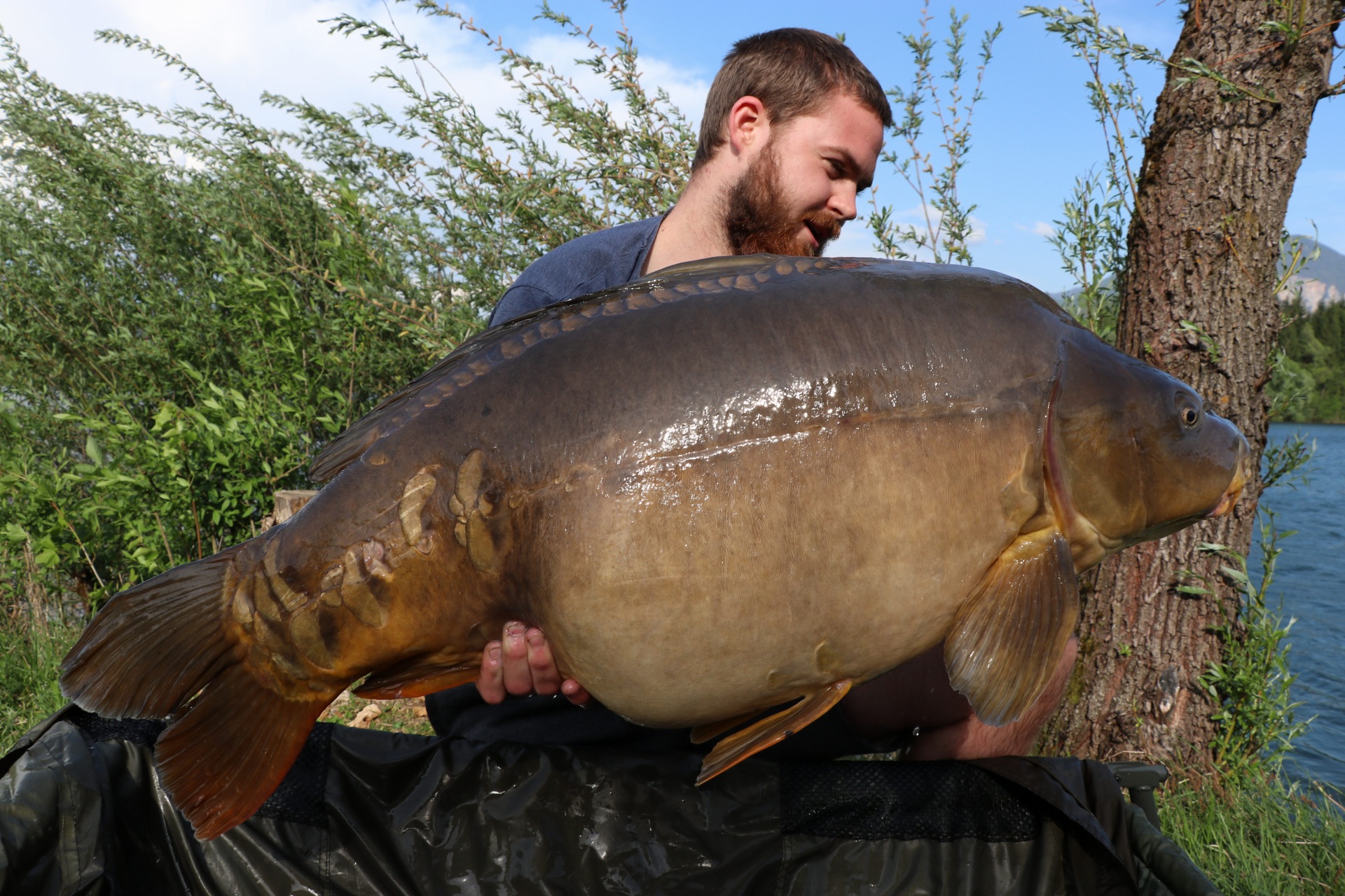 Christian Arneitz fängt kapitale Karpfen auf P-Mix-Boilies von Naturebaits
