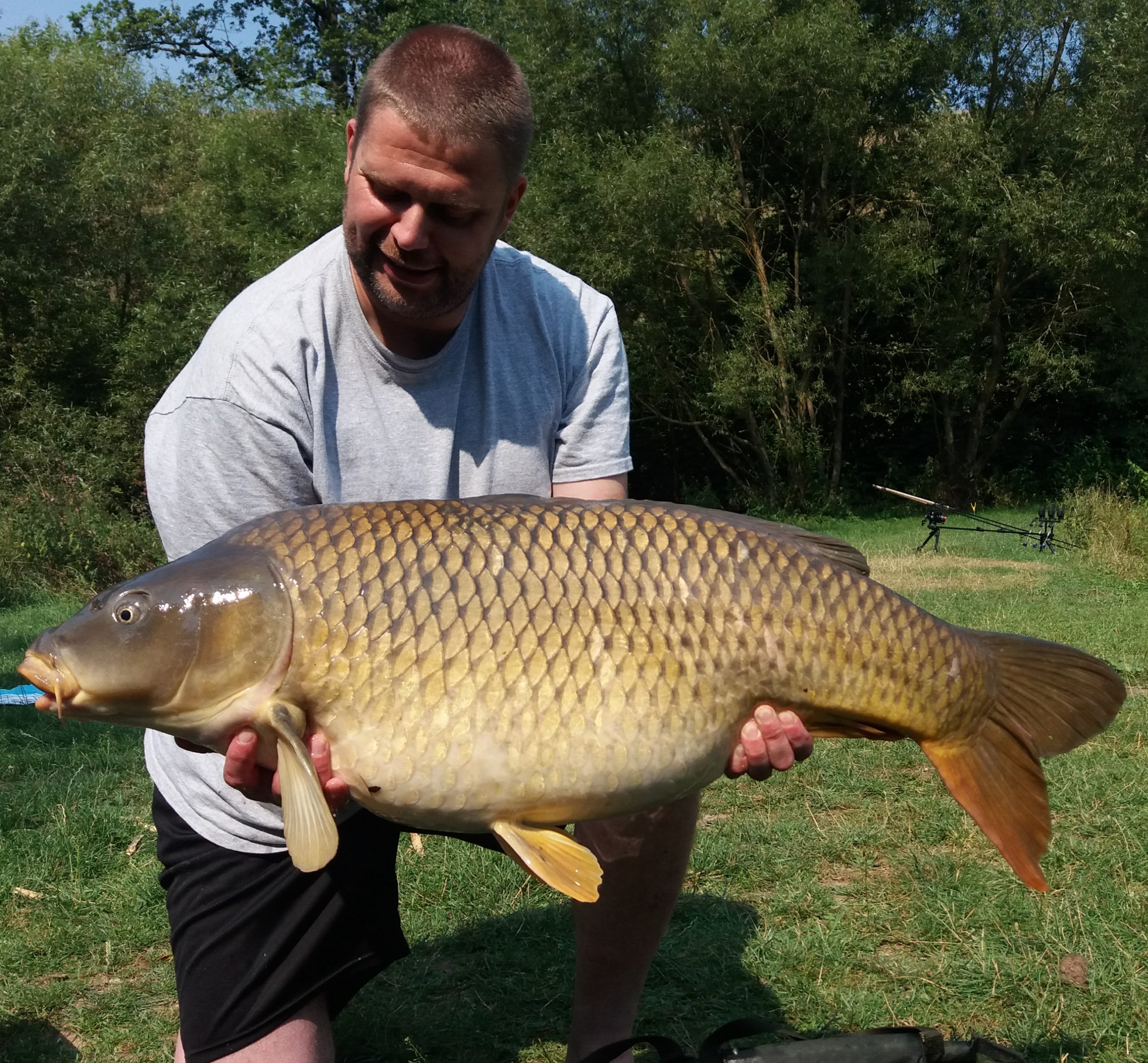 Sven Delitsch fing mit WSC Boilies von Naturebaits 30 Karpfen im Sauerland