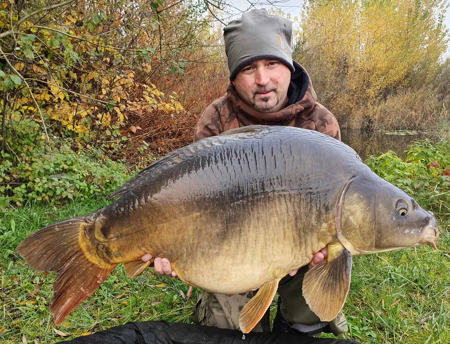 Patrick Dorner setzt bei kaltem Wasser auf Fresh n' Squid Boilies von Naturebaits und fängt damit in Österreich große Karpfen