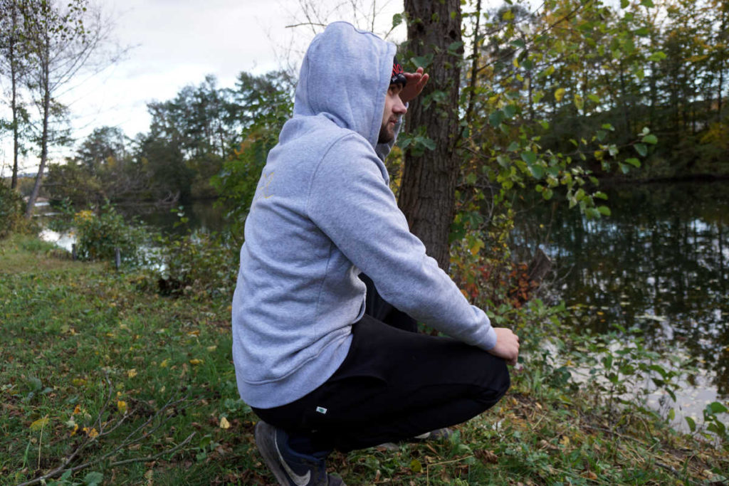 Jogger knieend