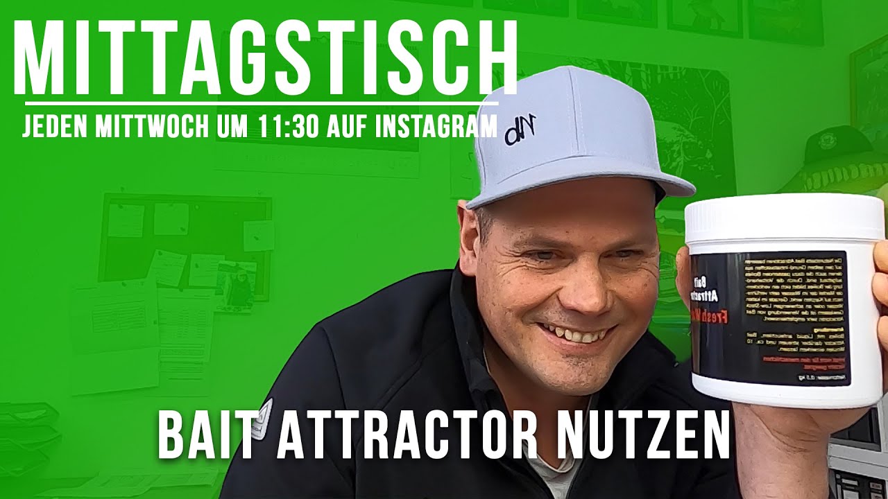 Jan Brauns lädt wieder zum Mittagstisch. Im zweiten Video dreht sich alles um den Bait Attractor.
