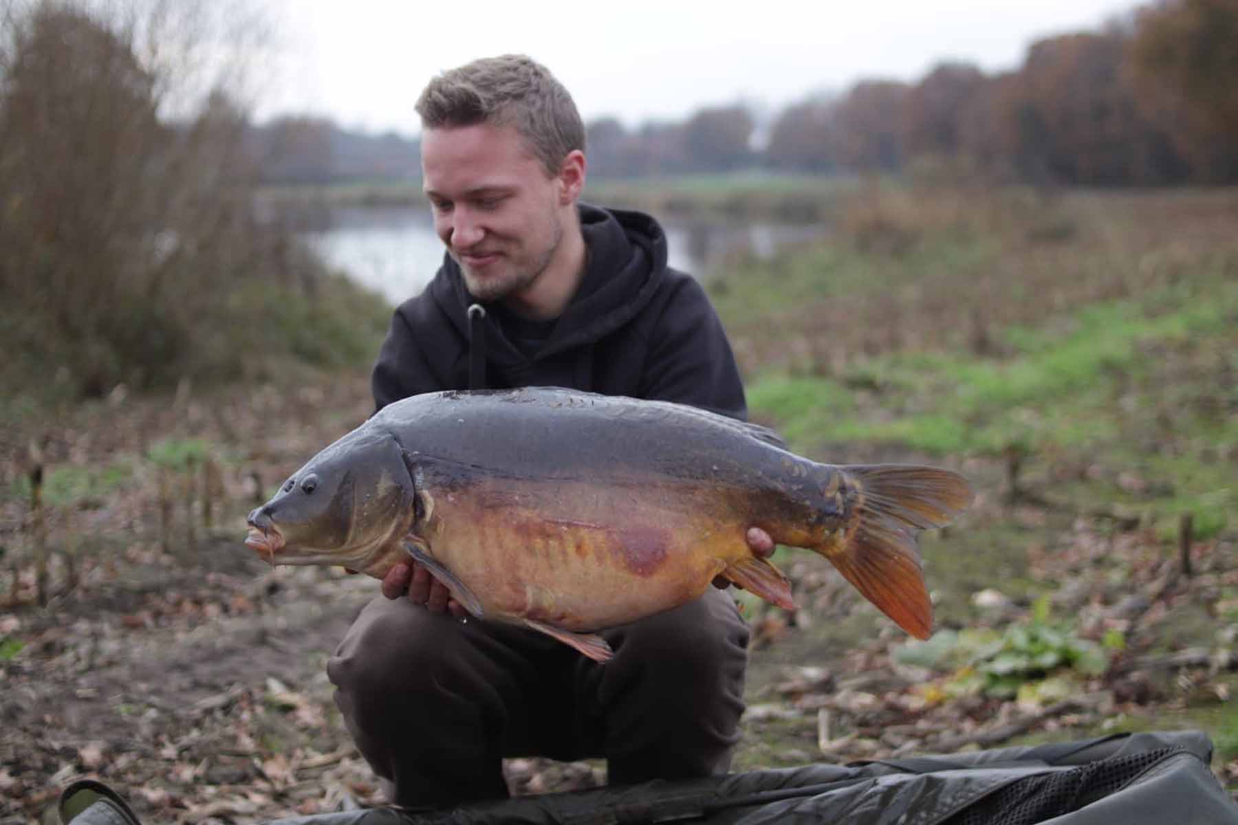 Alexander Pöhlker fing 2020 über 200 Karpfen auf P-Mix Boilies von Naturebaits