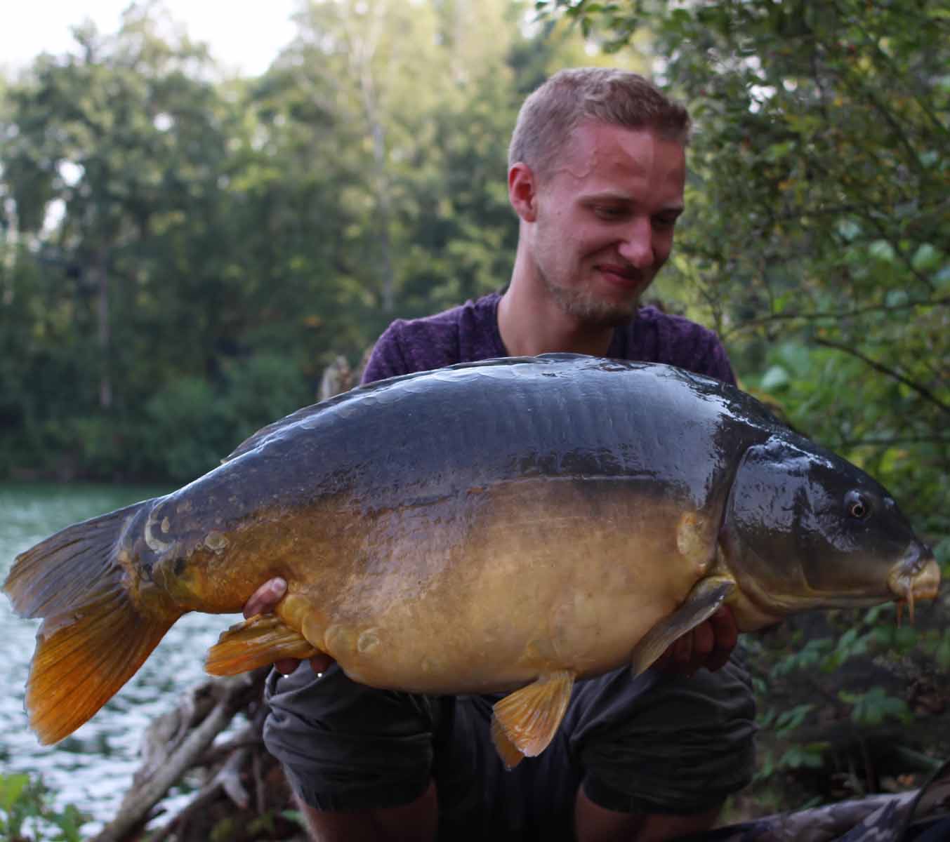Alexander Pöhlker fing 2020 über 200 Karpfen auf P-Mix Boilies von Naturebaits